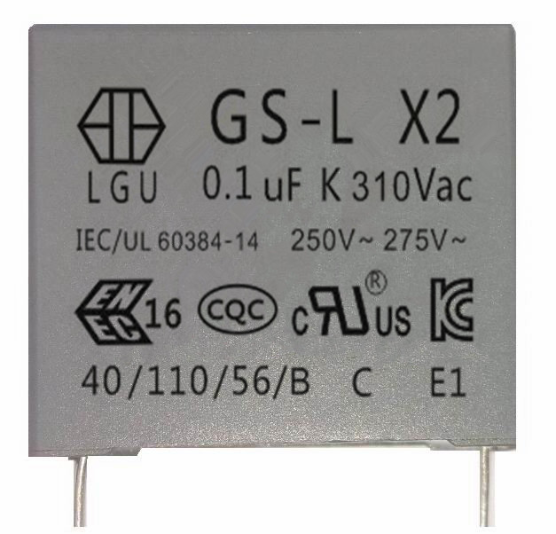 X2 310Vac Safety Capacitor